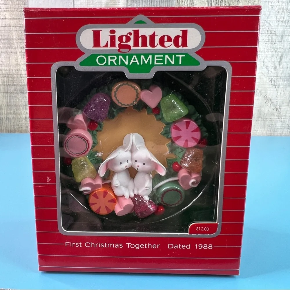 Hallmark Keepsake Ornament Magic Lighted First Christmas Together Dated 1988
